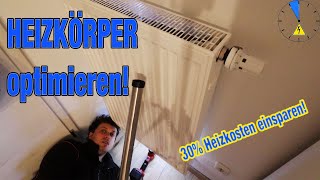 Heizkörper richtig reinigen Vorlauftemperatur reduzieren Energie sparen Bürste und Sauger Wärmepumpe [upl. by Johnstone694]