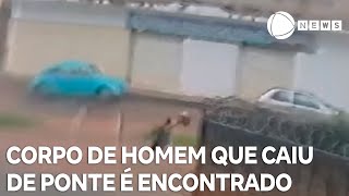 Bombeiros encontram corpo de homem arrastado por enxurrada após 5 dias desaparecido [upl. by Darian]