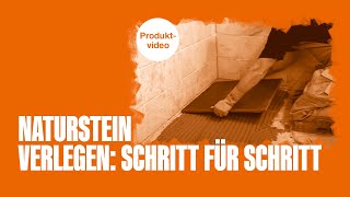 Naturstein verlegen Schritt für Schritt [upl. by Aninay]