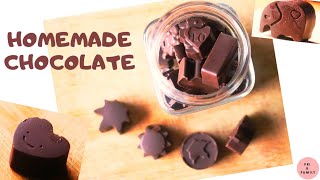 How to make Homemade Chocolate  Moulded Chocolate recipe  Fruit and Nuts Chocolate Bar Chocolate [upl. by Noyr]