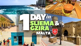 1 DAY in SLIEMA amp GZIRA  Malta  April 2023 [upl. by Ailedamla]