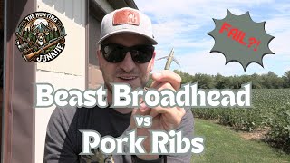 Bowmar Beast Broadhead vs Pork Ribs  FAIL [upl. by Cuthbert]