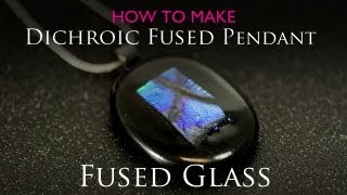 Dichroic Fused Pendant in Microwave Kiln [upl. by Eustatius]