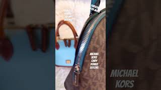 DOONEY amp BOURKE ZIP ZIP SATCHEL VS MICHAEL KORS CINDY DOMED SATCHEL REVIEW COMPARISON [upl. by Orme904]