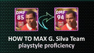 Gilberto Silva 85  max level max  rating pes 2022 efootball how much trainers point use level up [upl. by Marcella]