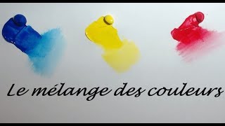 Tutoriel Peinture Débutants  Le mélange des couleurs acryliques [upl. by Kcirdlek938]