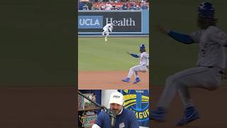 Kiké Hernandez fooled Jesse Winker with this deke a breakdown sports mlb baseball dodgers mets [upl. by Orgell]