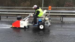 Zirocco road dryer  Marking in the rain [upl. by Meekar]