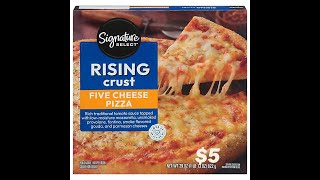 Signature Select Rising Crust Five Cheese Pizza Review [upl. by Aitenev]