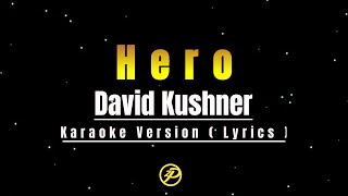 David Kushner  Hero  karaoke Version Lyrics [upl. by Hopfinger]