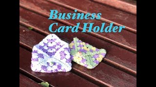 Ophelia Talks about a Business Card HolderGranny Square [upl. by Tressia470]