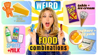 Trying Over 20 Weird Food Combinations that you suggested [upl. by Anaihsat552]