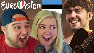 STEFAN  Hope  Estonia  Eurovision 2022  AMERICAN COUPLE REACTION [upl. by Silvers246]