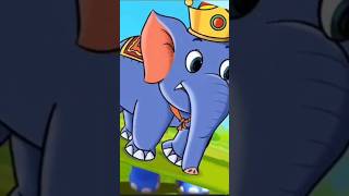 Ek Mota Hathi Rhymes Kidscartoonvideo hathirajakachale shorts cartoonvideoshort [upl. by Lash468]