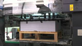 Offsetdruck  manroland 505  18000 Bgh  Anlauf amp Produktion [upl. by Arocahs]