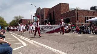 Holland Christian middle school Marching band May112017 Tulip Time parade [upl. by Nonarb]