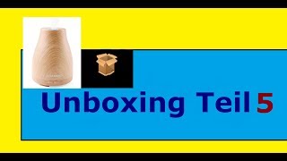 Unboxing VLOG 5 Aroma Diffuser  Luftbefeuchter  Duftzerstäuber  Raumduft wechselndes Licht 2019 [upl. by Letnuhs1]