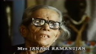 Janakiammal Ramanujan 1987 Channel 4 quotEquinoxquot Interview [upl. by Ilowell]