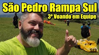 São Pedro Rampa Sul  3º Voando em Equipe 2023  Falando de Parapente  Ricardo Chiessi [upl. by Lachance63]