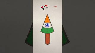 🇮🇳Indian flag painting  Independence Day Drawing Republic Day shorts drawing art [upl. by Oaoj884]