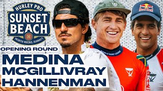 Gabriel Medina Matthew McGillivray Eli Hanneman  Hurley Pro Sunset Beach 2024  Opening Round [upl. by Eidahs]