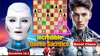 Can Stockfish 161 DEFEAT The Worlds Strong Chess AI By Sacrificing His Queen  Chess Strategy  AI [upl. by Rorie]