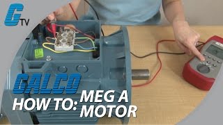 How to Meg a Motor with a Megohmeter  Checking Motor Condition [upl. by Saks51]