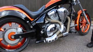 Honda Fury custom exhaust by Janspeed and Balmer Lawn Honda [upl. by Lars]