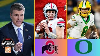 College Gameday quotBreaking Downquot College Football Playoff Rankings and Week 7 Ohio State vs Oregon [upl. by Opiak]