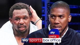 Anthony Joshua sends message to Dillian Whyte after upset to Alexander Povetkin [upl. by Forster548]