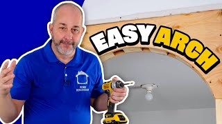 How to Build a Living Room Arch  DIY Remodel Guide [upl. by Aillij479]