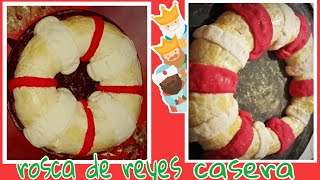 ROSCA DE REYES sin batidora  rosca casera fácil sencilla y esponjosa  POSTRES CASEROS👑😋🎄 [upl. by Grenier630]