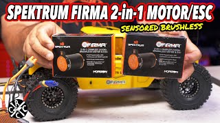 Spektrum Firma 2in1 1400KV Brushless Crawler MotorESC Installed In Element Ecto [upl. by Dedie]