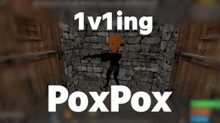 1v1ing PoxPox Catastrophia Roblox [upl. by Namia]