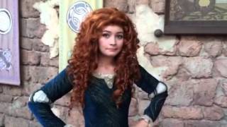 Merida from Brave meeting at Magic Kingdom [upl. by Lizette157]