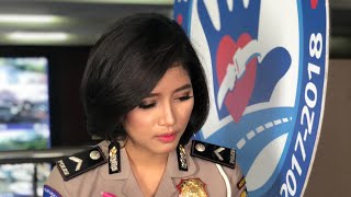 Model Rambut Polwan  Rizka Febri NTMC POLRI the police trans786NettTv [upl. by Wiseman]