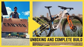 CANYON LUX WORLD CUP CFR TEAM COMPLETE BUILD  FROM BOX TO TRAILS IN 17 MINUTES unintentional asmr [upl. by Nylarac]