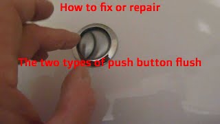 Fix a Push Button Toilet not Flushing or leaking water into the pan [upl. by Johanna235]