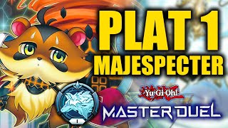 PLATINUM 1 MAJESPECTER DECK【YuGiOh Master Duel】 [upl. by Oringa]