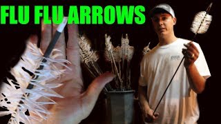 how to fletch spiral wrapped flu flu arrows [upl. by Eadwina512]