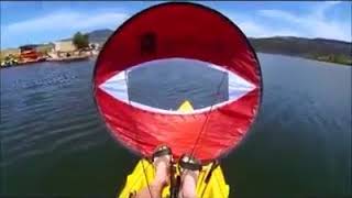 42 Foldable Kayak Boat Wind Sail [upl. by Aimahs417]