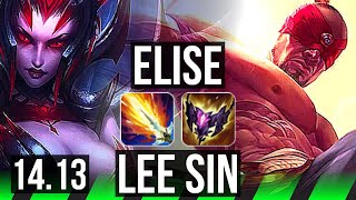 ELISE vs LEE SIN JGL  1414 66 winrate Godlike  NA Diamond  1413 [upl. by Kelcey226]