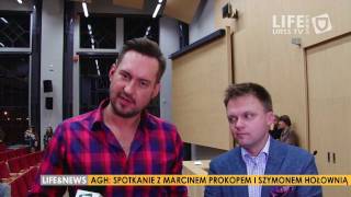 URSS TV  Marcin Prokop i Szymon Hołownia na AGH  o „Bóg kasa i rocknrollquot  Wywiad [upl. by Shem]