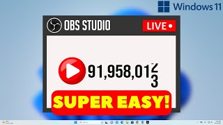 How to Add Live Subscriber Count on OBS Studio Full Guide [upl. by Gnod]