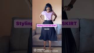 How to style a PLEATED Skirt  Semi formal outfits [upl. by Deedahs]