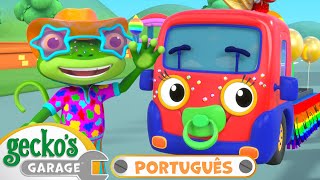 Feliz Dia de Carnaval  Garagem do Gecko  Desenhos Animados Infantis em Português [upl. by Nannarb]