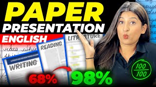 Paper presentation Techniques I use to score 100 in ENGLISH board Exam🔥 Not so common TIPS😎 [upl. by Lombardy83]