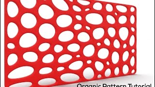 3DS MAX Organic Pattern Tutorial [upl. by Ayekel181]