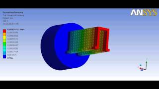 Multi Point Constraint with ANSYS Workbench  Solid Circle and Double Z Profile [upl. by Esilrahc]