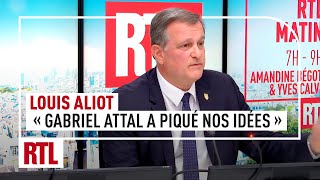 Louis Aliot  quotGabriel Attal a piqué nos idées et il est populaire pour celaquot [upl. by Ttenneb]